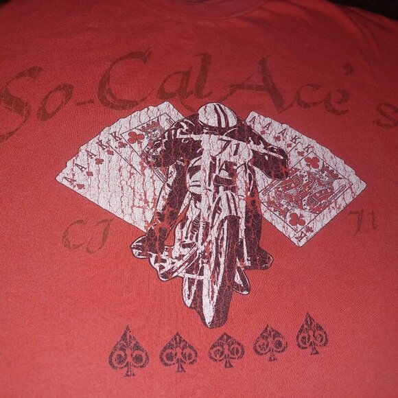 Cremieux Men's "So-Cal Ace's" Men's Graphic Tee L Dark Pink - Picture 2 of 5